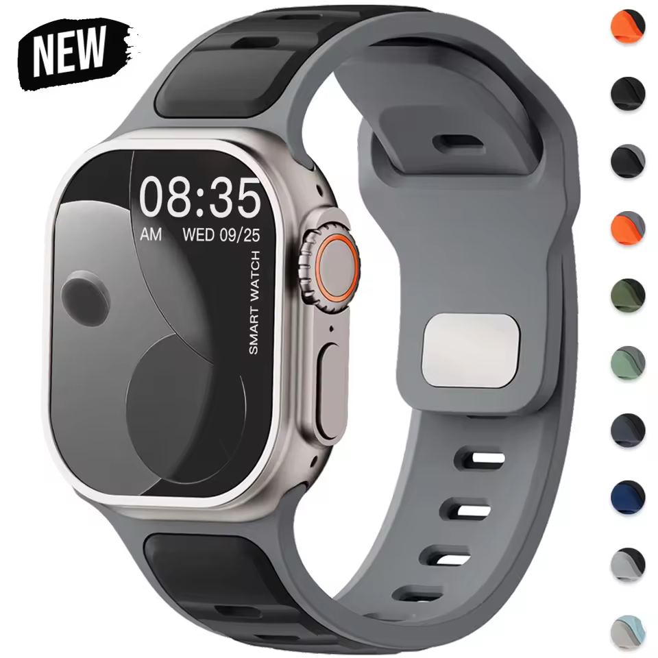 Premium Silicone Sport Band Strap for Apple Watch