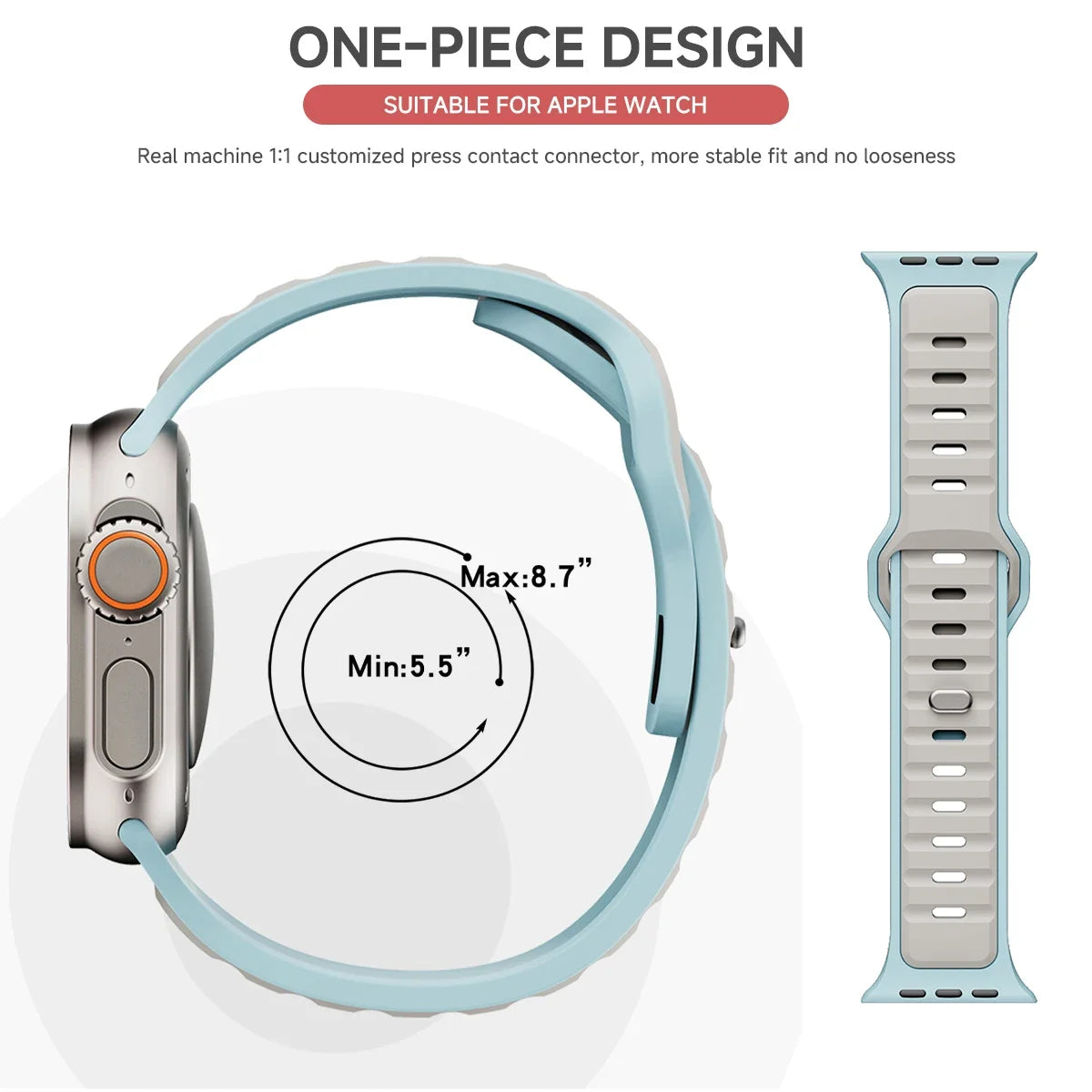 Premium Silicone Sport Band Strap for Apple Watch