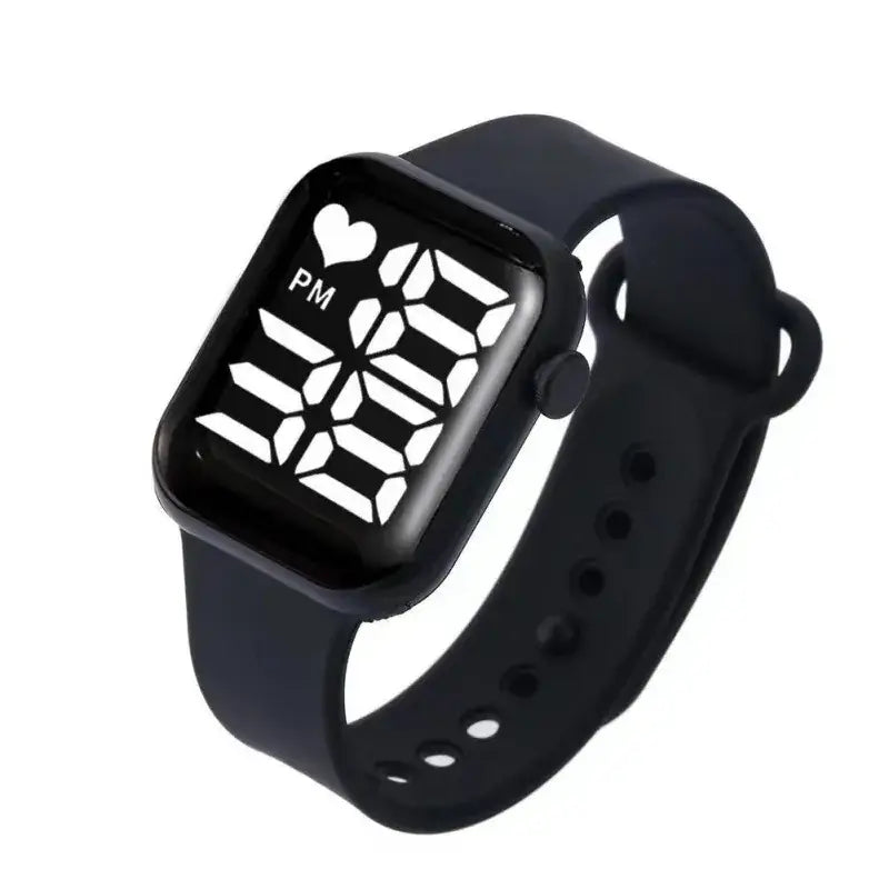 Smart Watch Black – Bluetooth Heart Rate Monitor