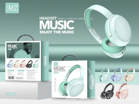 Bluetooth Headset – Mint Green | Premium Wireless Headphones
